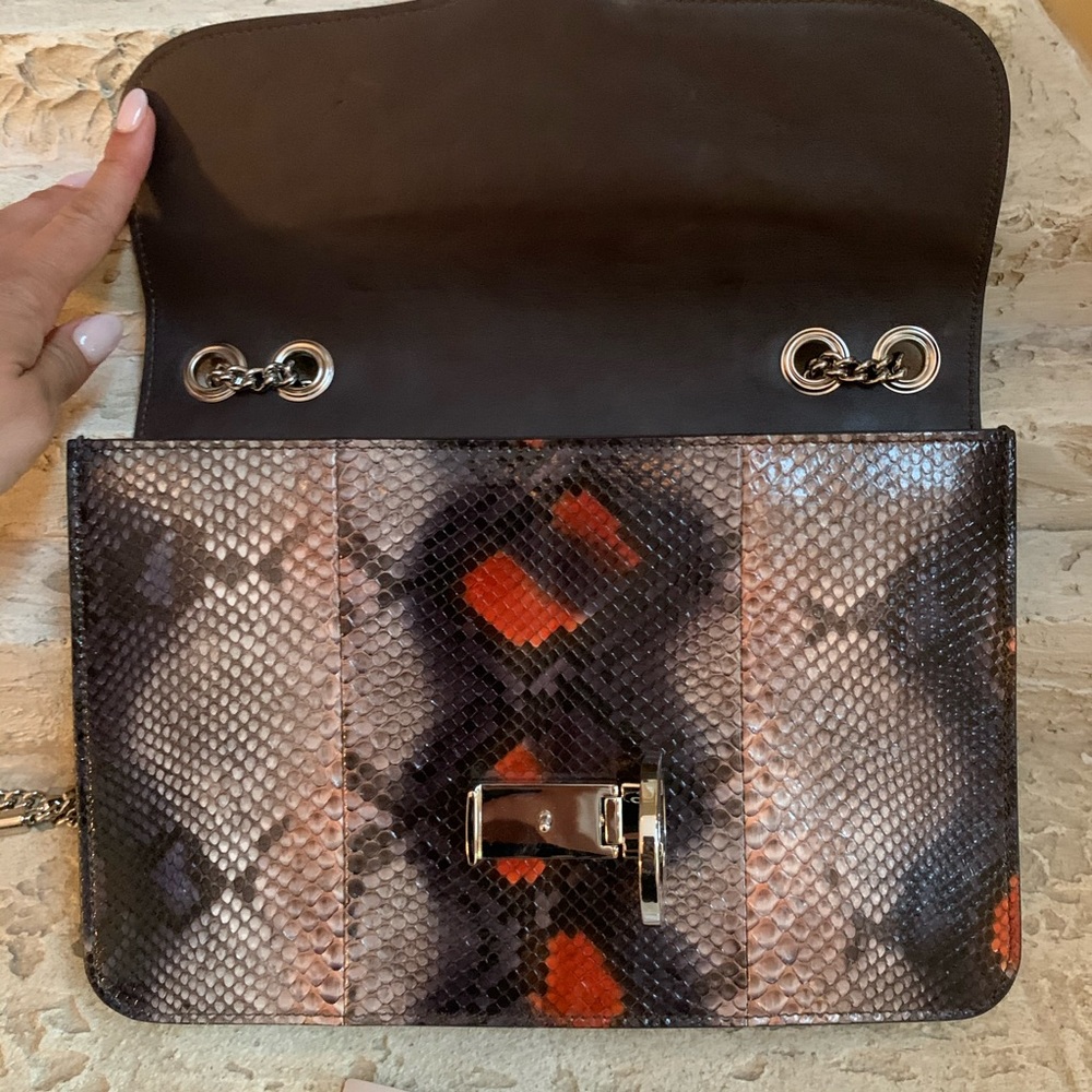 Gucci - Gucci Interlocking Python Shoulder Bag - image 3